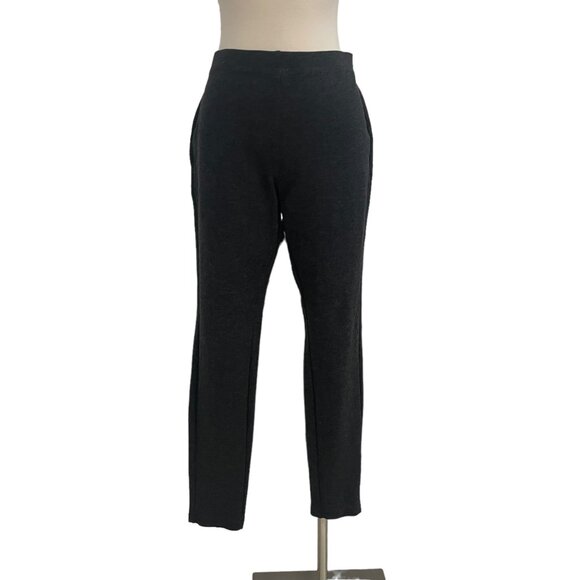 Chico's Women's Black Pull-On Pants Sz 1 Comfy Stretch Casual Sleek Versatile - Picture 4 of 9